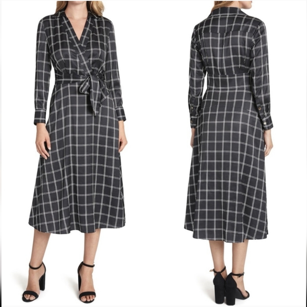 Tahari ASL Tie Front Shirt Dress NWT Never Worn
